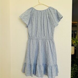 Light Blue Eyelet Loft Beach women’s size medium Dress